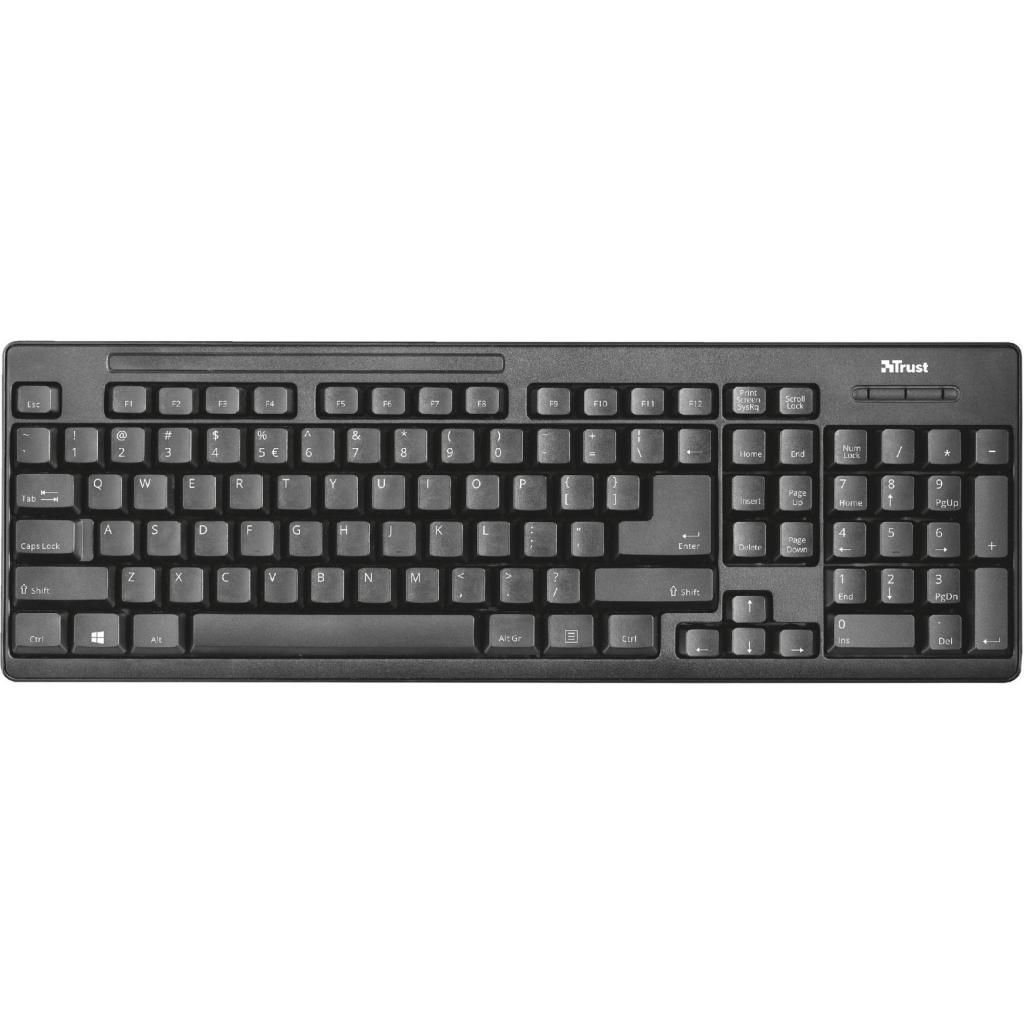 Комплект Trust Ziva wireless keyboard with mouse UKR (22119) изображение 4