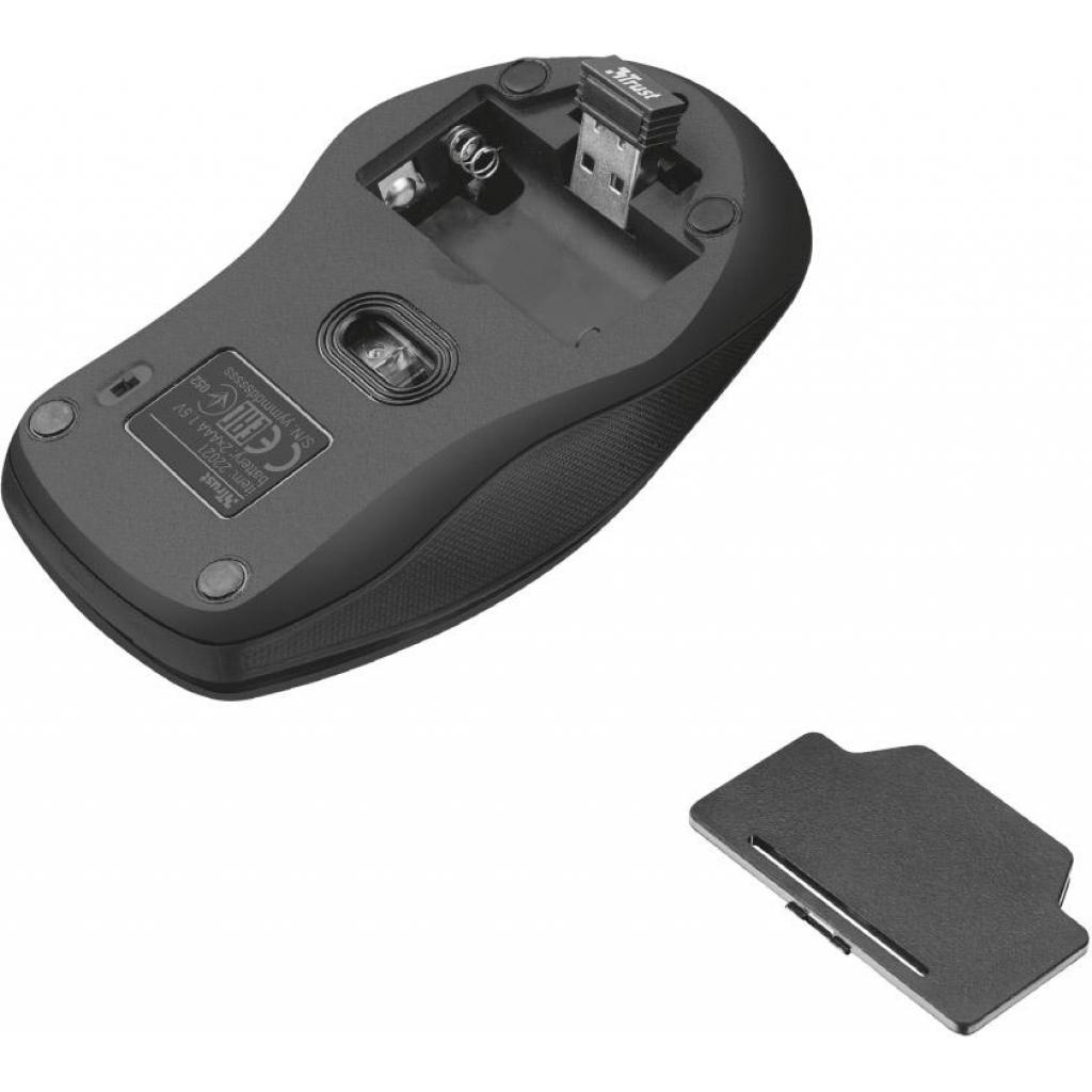 Комплект Trust Ziva wireless keyboard with mouse UKR (22119) изображение 7