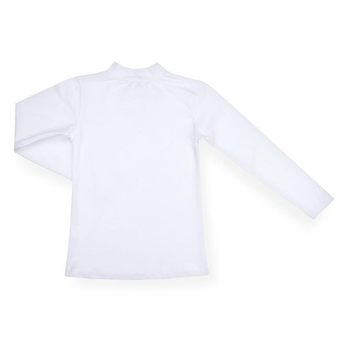 Кофта дитяча Matilda зі стійкою і мереживом на поличці (8658-140-white) зображення 2