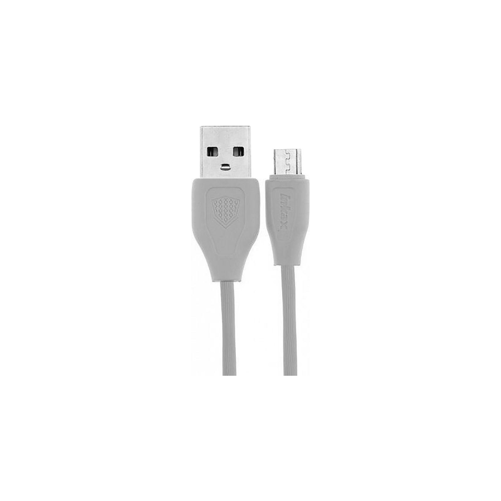 Дата кабель USB 2.0 AM to Micro 5P 0.2m CK-21 White Inkax (F_72184)