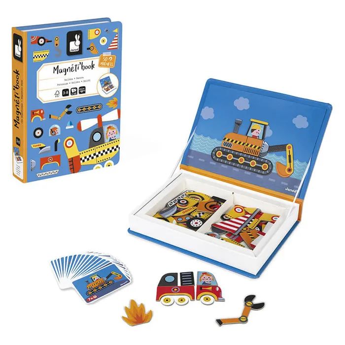 Развивающая игрушка Janod Магнитная книга Транспорт (J02715)