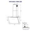 Витяжка кухонна Minola HVS 6652 BL 1000 LED зображення 9