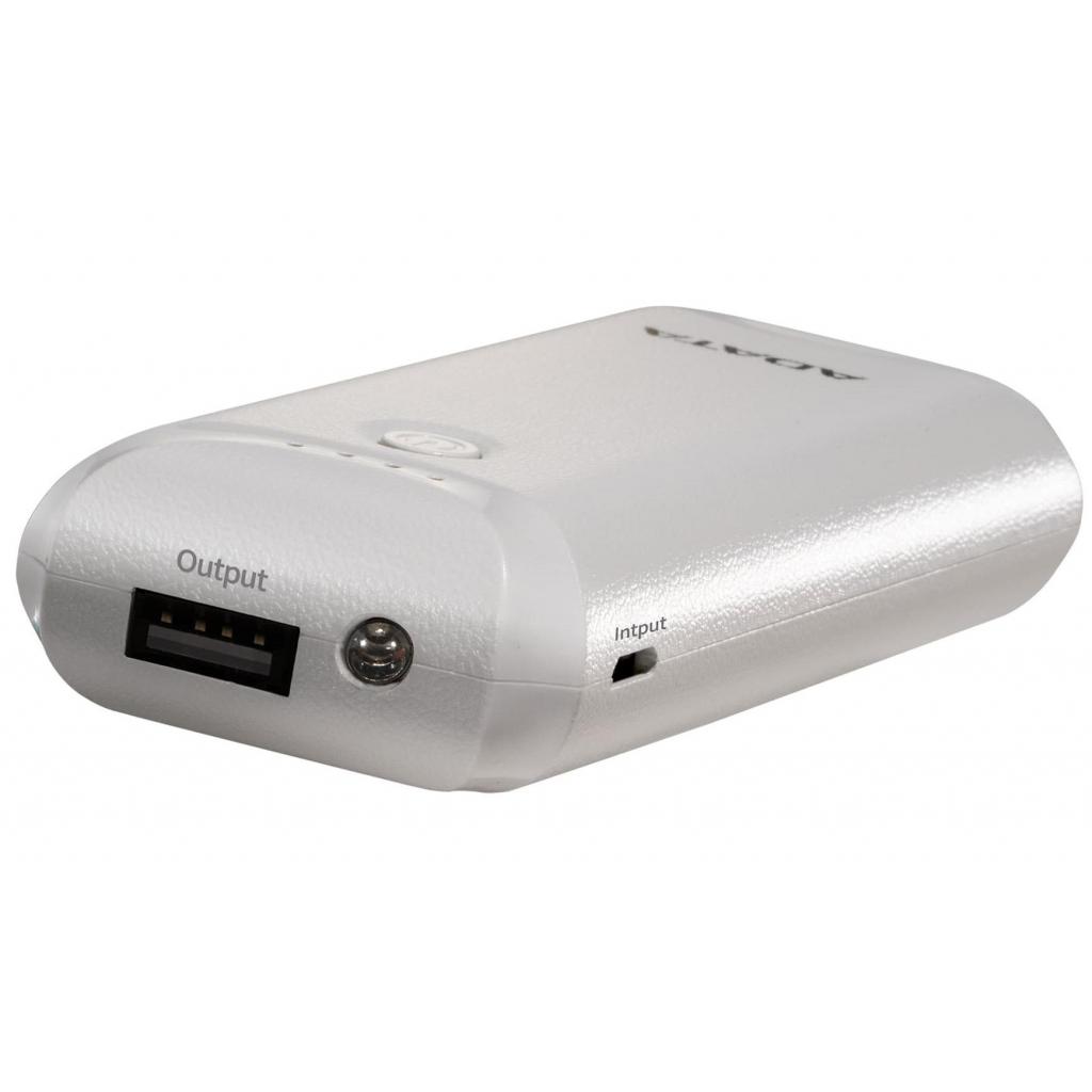 Батарея універсальна ADATA P5000 White (5000mAh, 5V*1A, cable) (AP5000-USBA-CWH) зображення 4