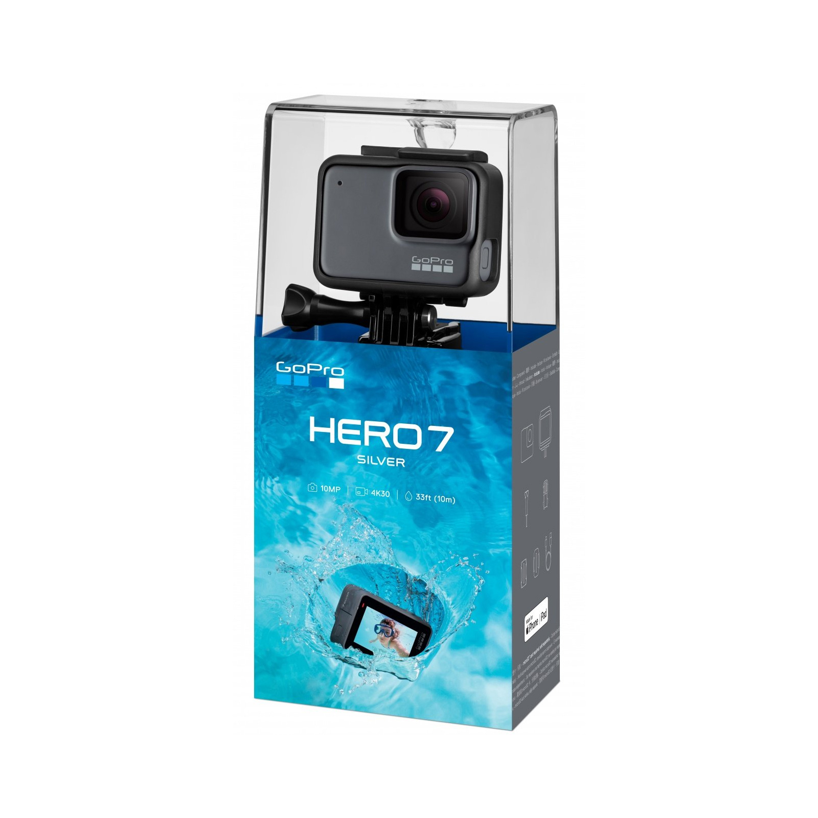 Экшн-камера GoPro HERO 7 Silver (CHDHC-601-RW) изображение 10