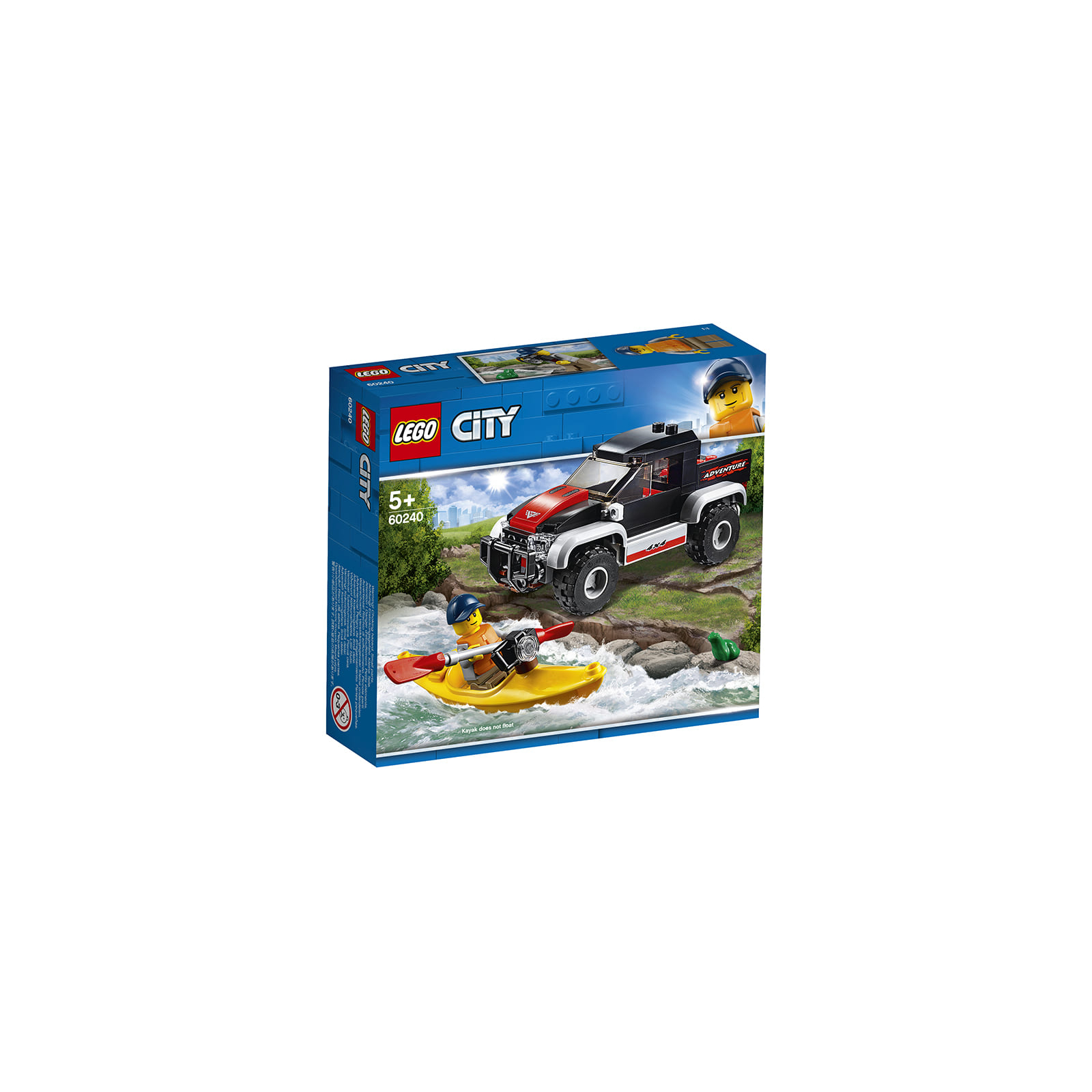 Конструктор LEGO City Сплав на байдарке 84 детали (60240)