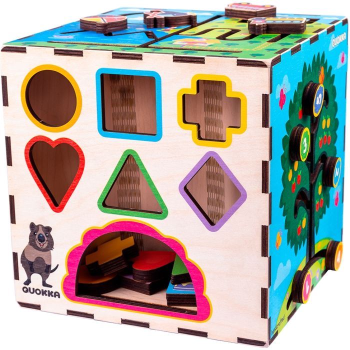 Развивающая игрушка Quokka Интерактивный куб 25х25 см (QUOKA001A)