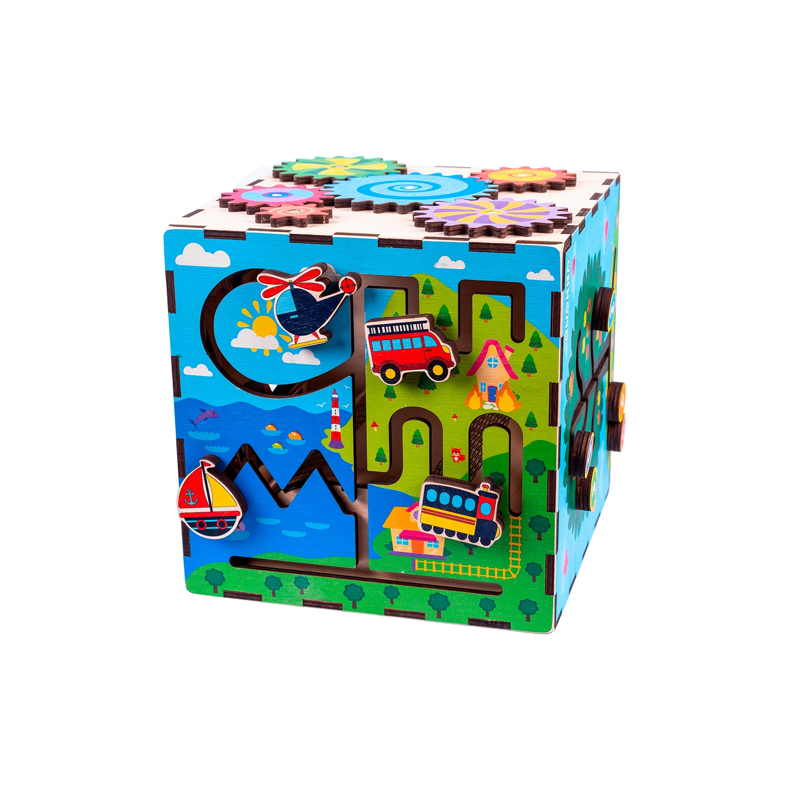 Развивающая игрушка Quokka Интерактивный куб 25х25 см (QUOKA001A) изображение 4