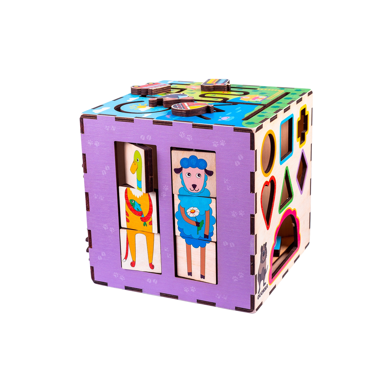 Развивающая игрушка Quokka Интерактивный куб 25х25 см (QUOKA001A) изображение 5
