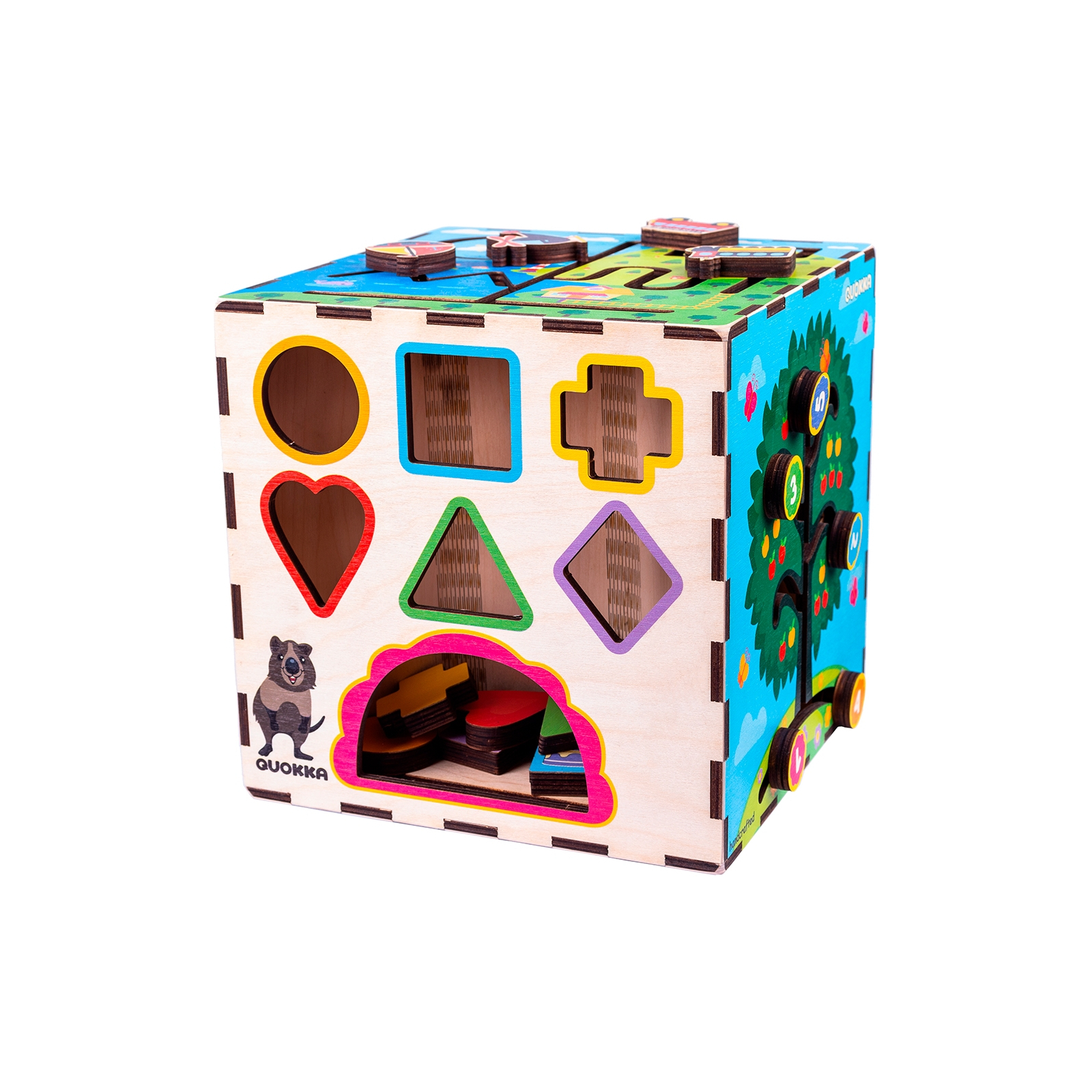Розвиваюча іграшка Quokka нтерактивний куб 25х25 см (QUOKA001A)