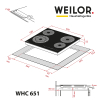 Варочная поверхность Weilor WHC 651 BLACK изображение 8