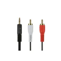 Кабель мультимедийный Jack 3.5mm to 2RCA 1.8m 2E (2E-W33291.8M)