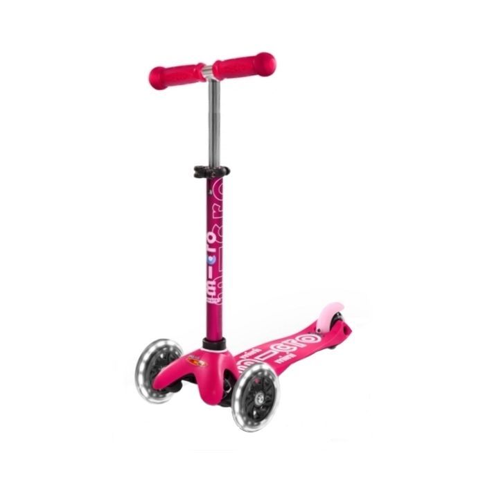 Самокат Micro Mini Deluxe Pink LED (MMD075)