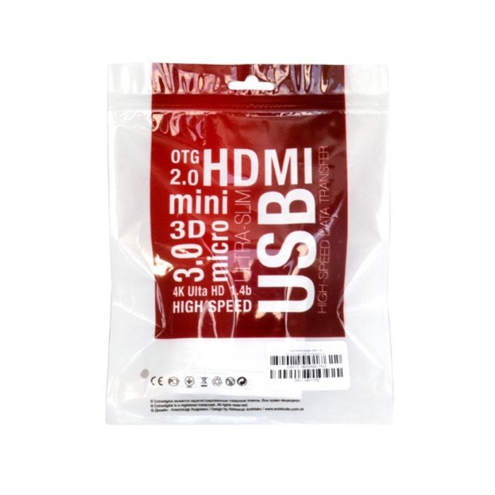 Переходник MHL, microUSB (5pin) M, USB M-HDMI AM (1.8m) Extradigital (KBV1683) изображение 4