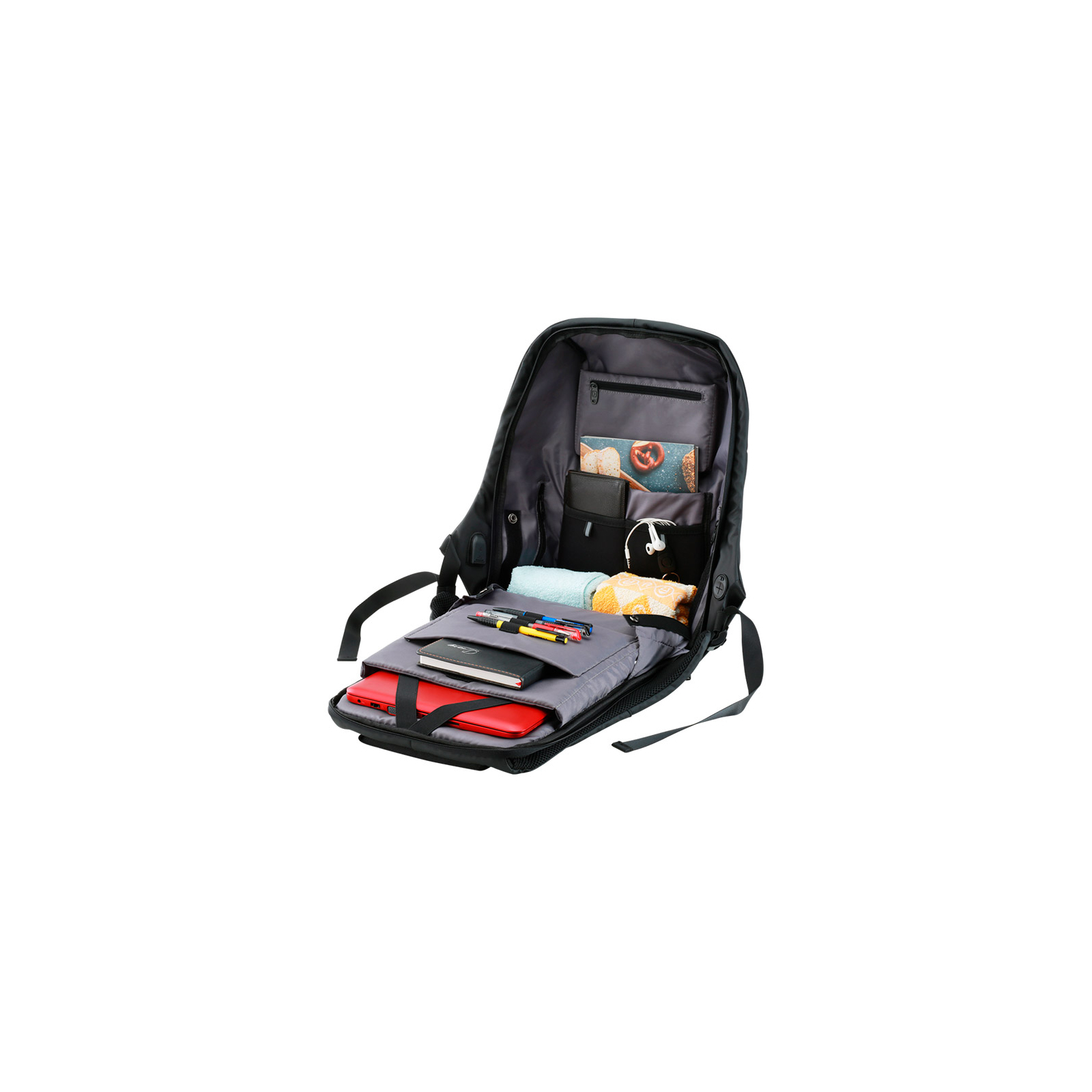 Рюкзак для ноутбука Canyon 15.6" BP-9 Anti-theft backpack, Black/Grey (CNS-CBP5BG9) зображення 4
