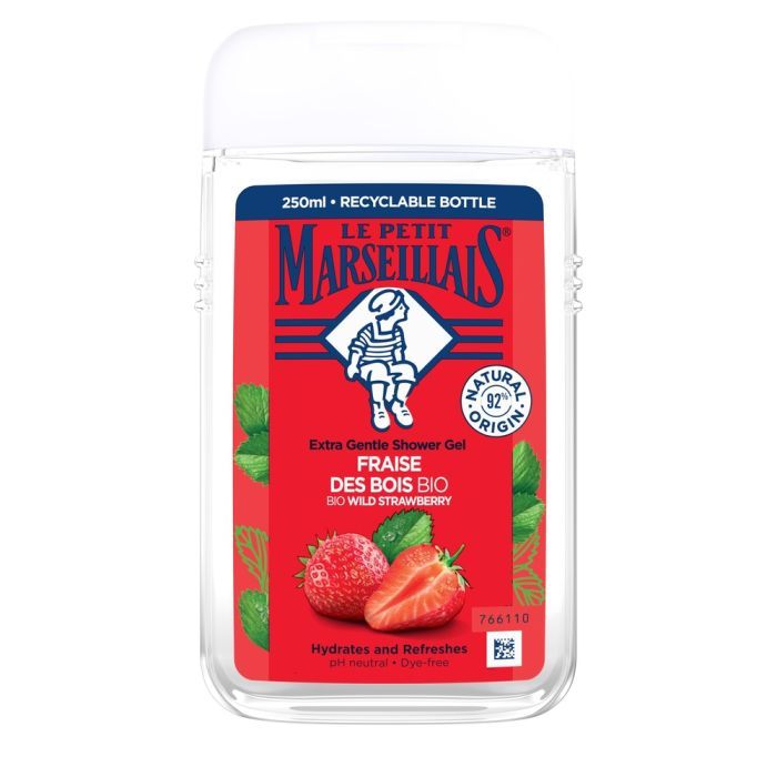 Гель для душа Le Petit Marseillais БИО Дикая клубника 250 мл (3574661296166/3574661714783)