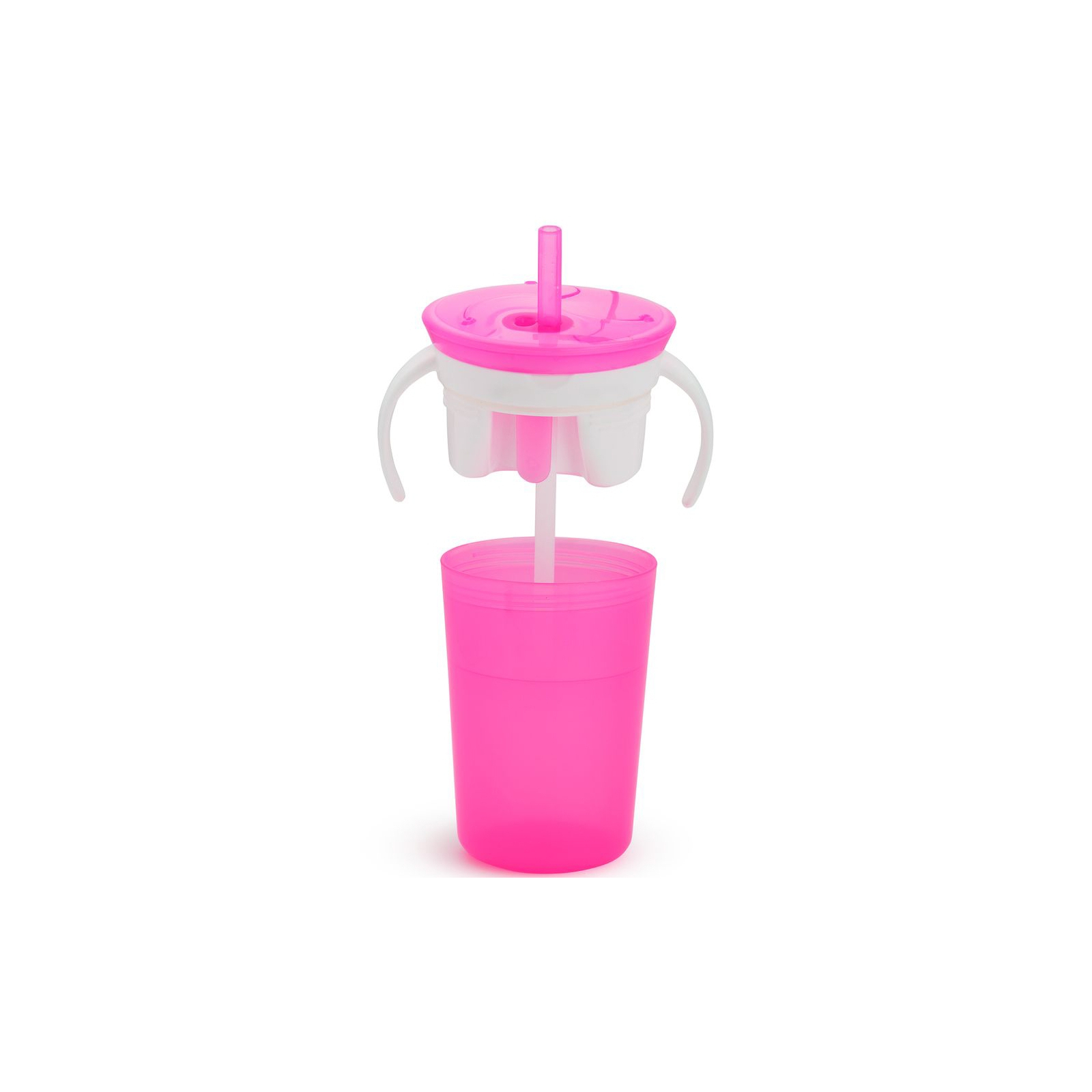 Поильник-непроливайка Munchkin Snack and Sip розовый (012460WWW) изображение 3