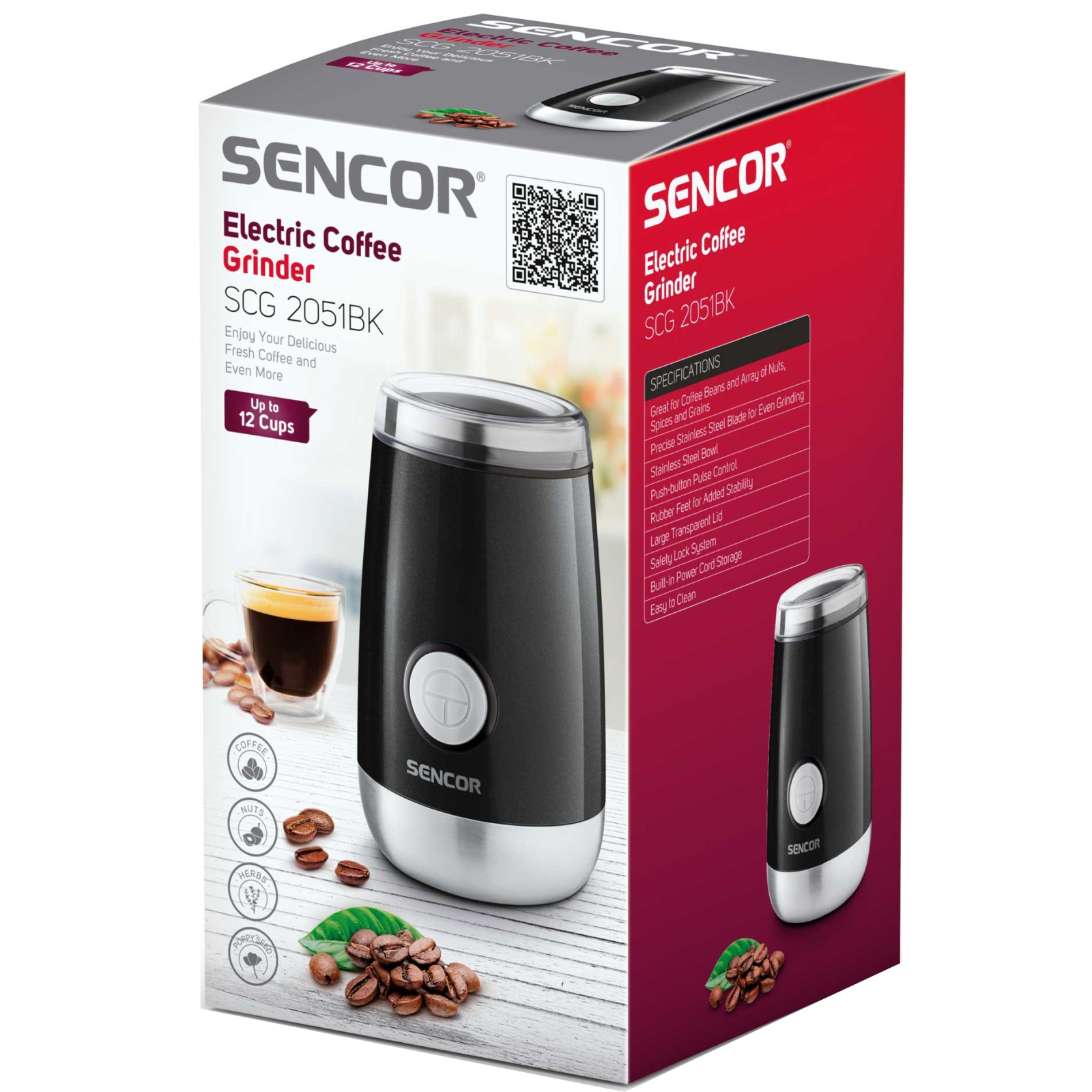 Кофемолка Sencor SCG 2051 BK (SCG2051BK) изображение 5