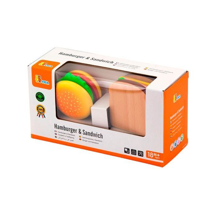 Ігровий набір Viga Toys Гамбургер і сендвіч (50810) зображення 4
