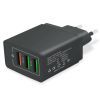 Зарядное устройство XoKo QC-305 3 USB 5.1A Black (QC-305-BK)