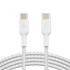 Дата кабель USB-С - USB-С, BRAIDED, 1m, white Belkin (CAB004BT1MWH)