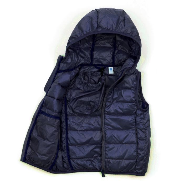 Жилет детский Kurt пуховый с капюшоном (V-HT-580T-98-blue) изображение 5