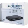 Карман внешний Gembird 2.5" USB3.1 alum black (EE2-U3S-6) изображение 4