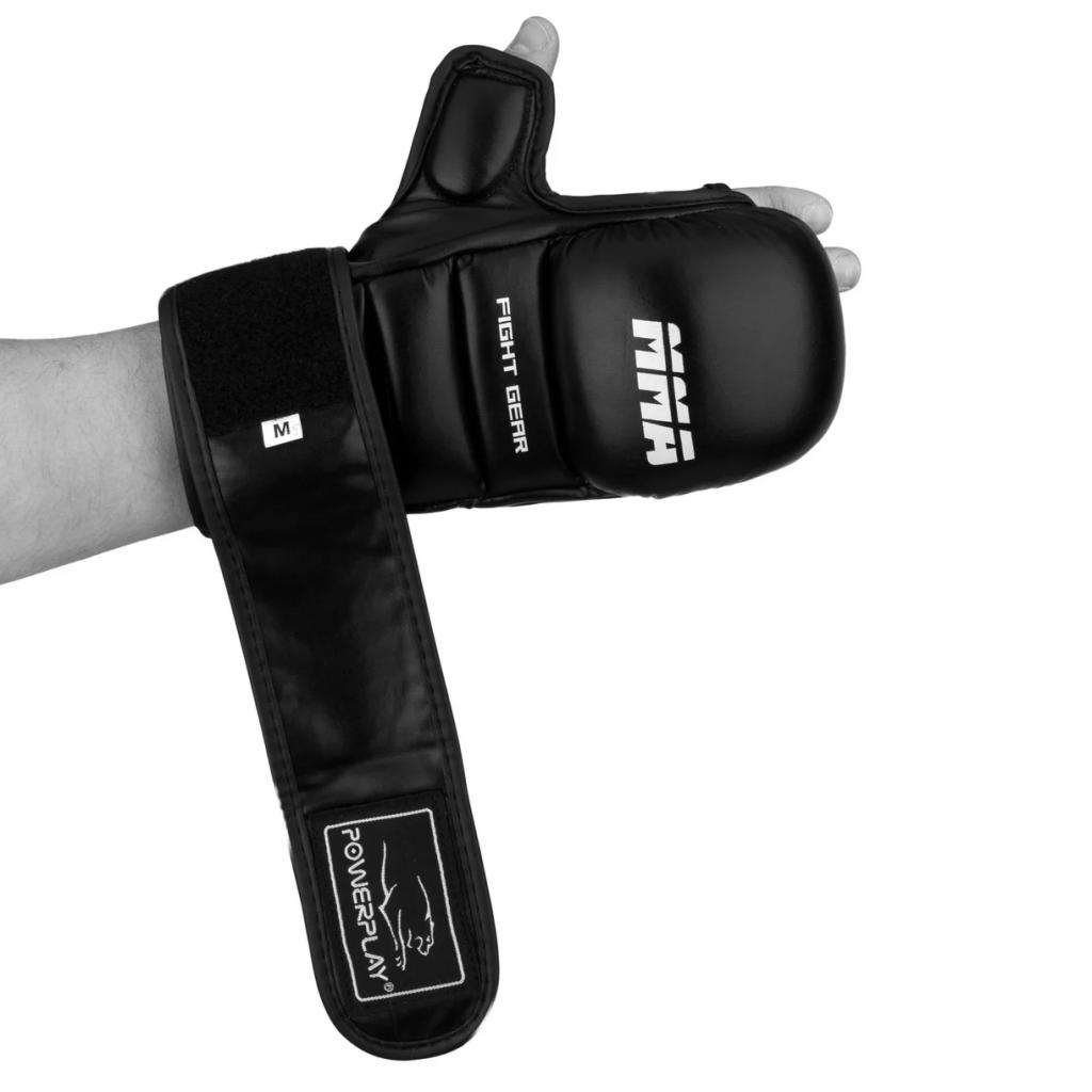 Рукавички для MMA PowerPlay 3026 S Black (PP_3026_S_Black) зображення 4