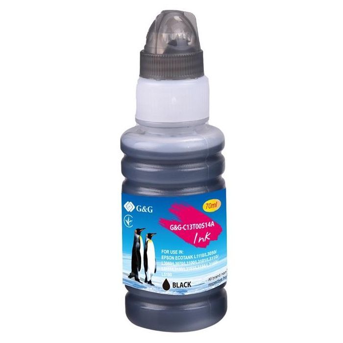 Чорнило G&G Epson L31XX black, контейнер 70мл (G&G-C13T00S14A)