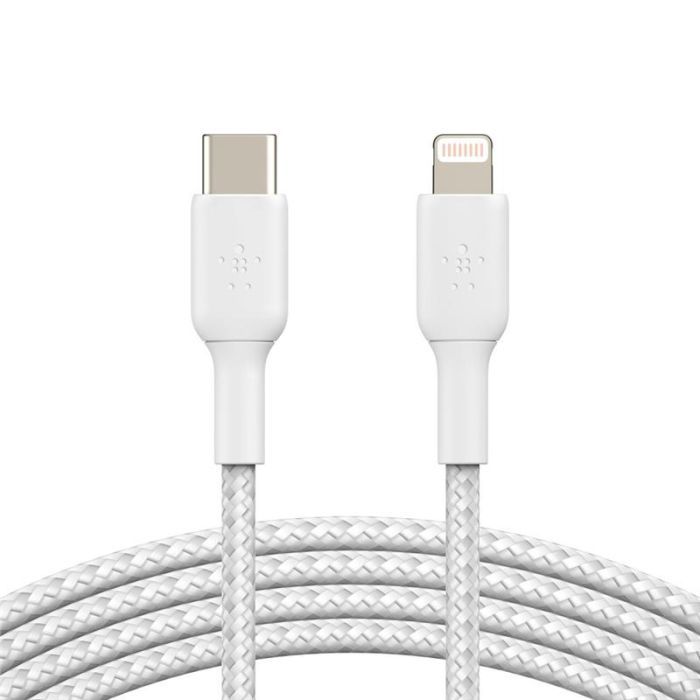 Дата кабель USB 2.0 AM to Lightning 1.0m BRAIDED black Belkin (CAA004BT1MBK)