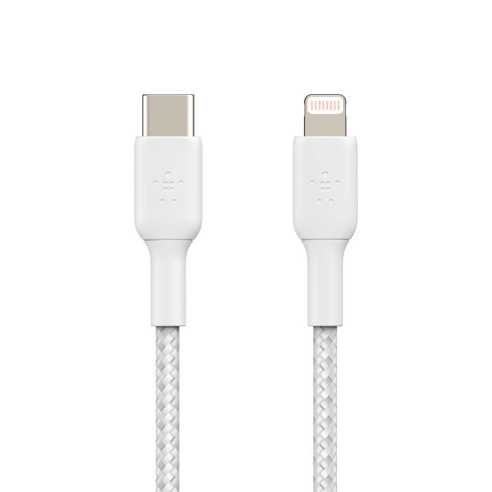 Дата кабель USB 2.0 AM to Lightning 1.0m BRAIDED black Belkin (CAA004BT1MBK) изображение 2