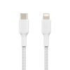 Дата кабель USB 2.0 AM to Lightning 1.0m BRAIDED white Belkin (CAA004BT1MWH) изображение 2