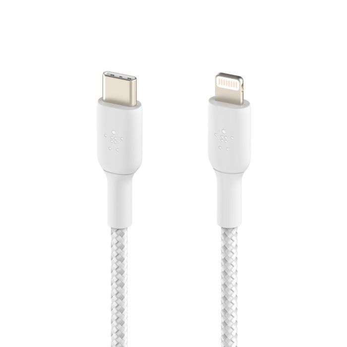 Дата кабель USB 2.0 AM to Lightning 1.0m BRAIDED black Belkin (CAA004BT1MBK) изображение 3