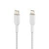 Дата кабель USB 2.0 AM to Lightning 1.0m BRAIDED white Belkin (CAA004BT1MWH) изображение 3