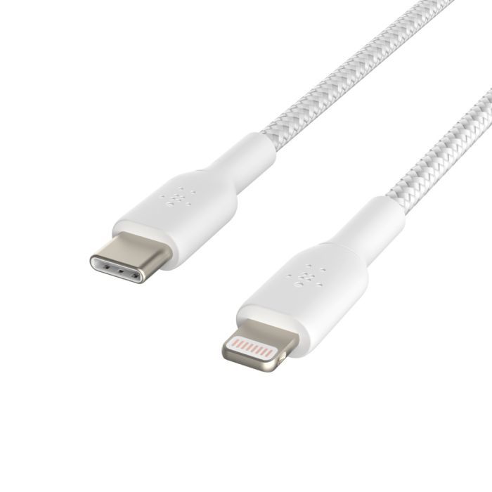 Дата кабель USB 2.0 AM to Lightning 1.0m BRAIDED black Belkin (CAA004BT1MBK) изображение 5