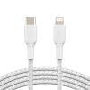 Дата кабель USB 2.0 AM to Lightning 1.0m BRAIDED white Belkin (CAA004BT1MWH)