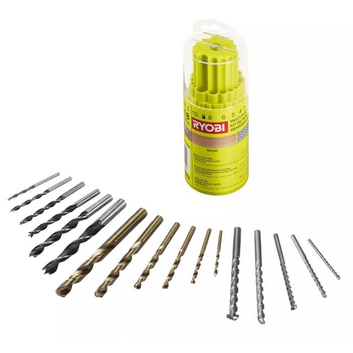 Набор сверл Ryobi RAK18DMIX, 18шт (5132004669) изображение 3