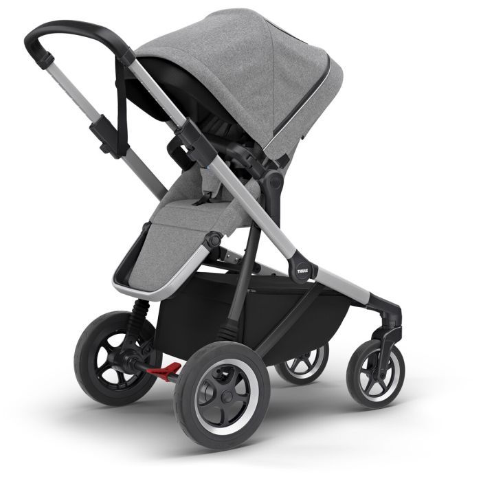 Коляска Thule 2 в 1 Sleek с люлькою Black on Black (TH 11000006) зображення 3