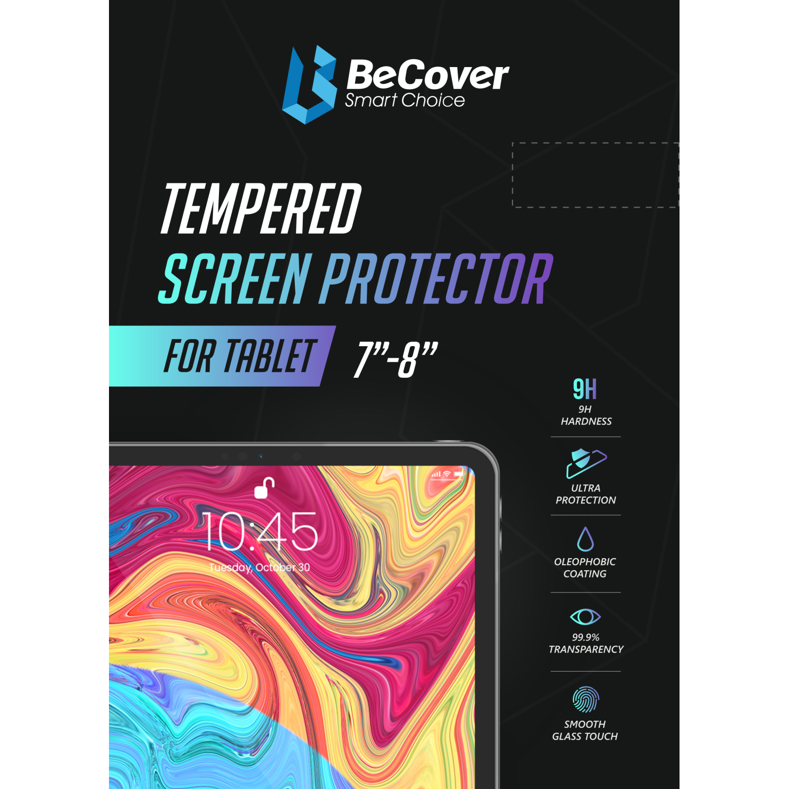 Стекло защитное BeCover Samsung Galaxy Tab Active 3 SM-T570 / SM-T575 / SM-T577 (705559) изображение 5