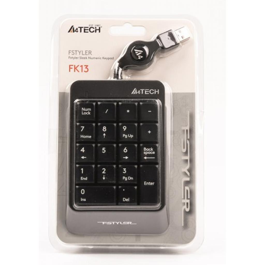 Клавіатура A4Tech FK13 Grey зображення 5
