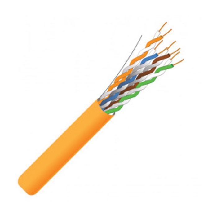 Кабель сетевой FinMark FTP 305м, CAT5e 4P 24AWG LSZH Orange Pull Box (262042)