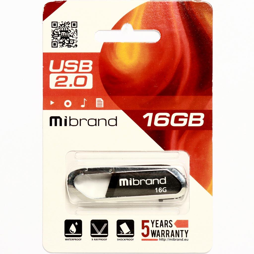 USB флеш накопитель Mibrand 32GB Aligator Black USB 2.0 (MI2.0/AL32U7B) изображение 2