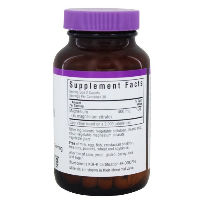 Минералы Bluebonnet Nutrition Цитрат Магния, 60 капсул (BLB-00729) изображение 2