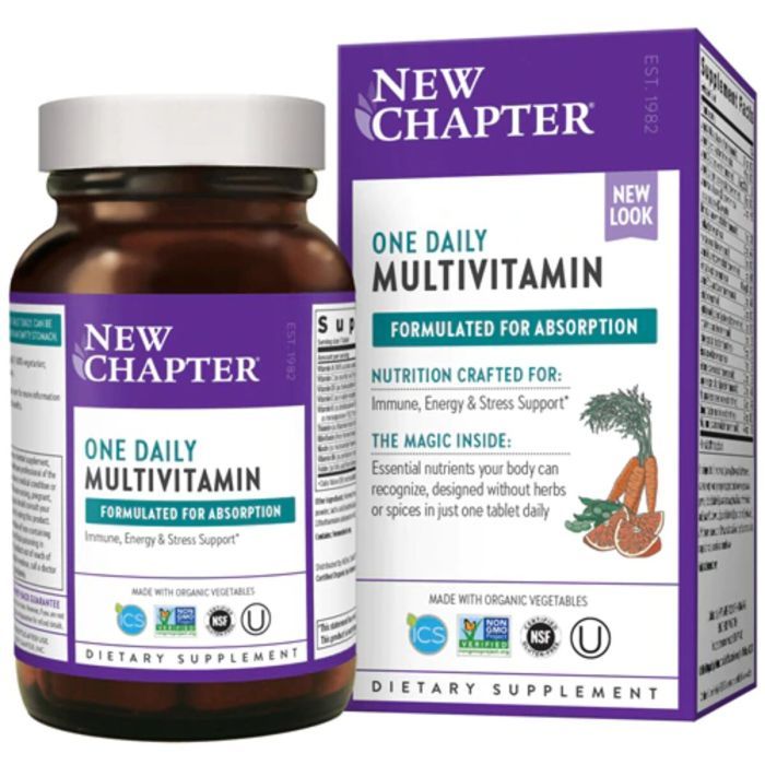 Мультивітамін New Chapter Щоденні Мультівітаміни, Only One, One Daily Multivitamin, 72 (NC0360) зображення 2