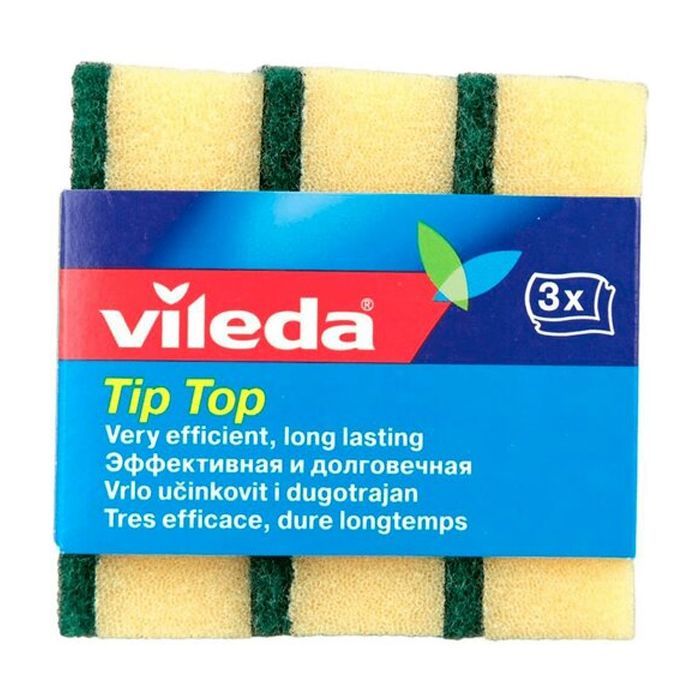 Губки кухонні Vileda Tip Top класичні 3 шт. (4003790023996)
