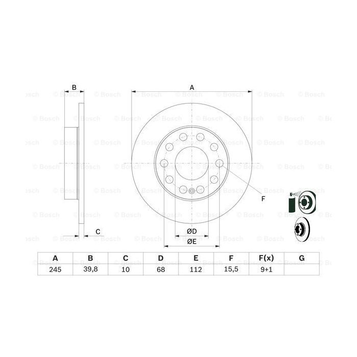 Тормозной диск Bosch 0 986 478 986 изображение 5