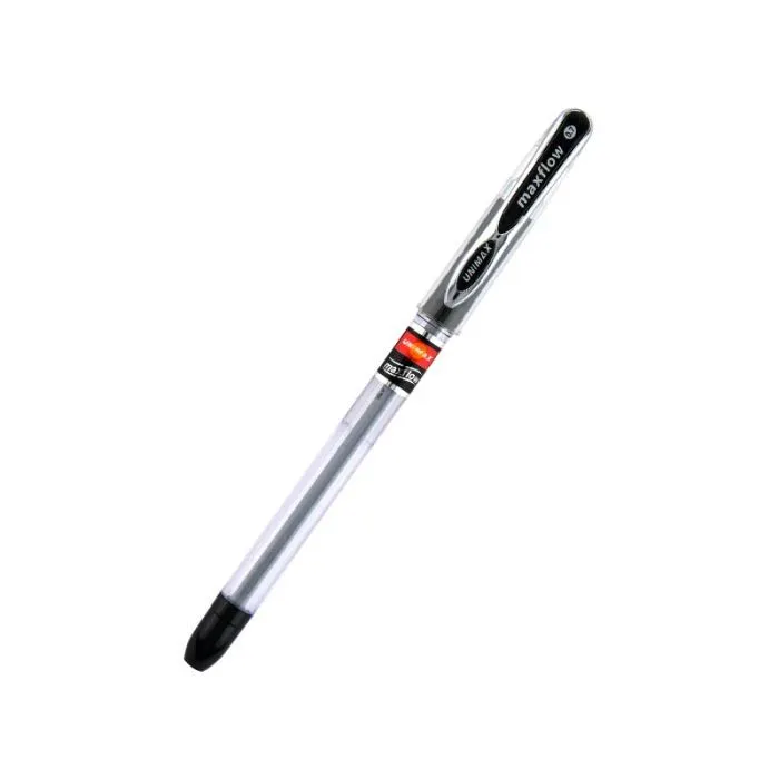 Ручка шариковая Unimax Maxflow, черная (UX-117-01) изображение 2