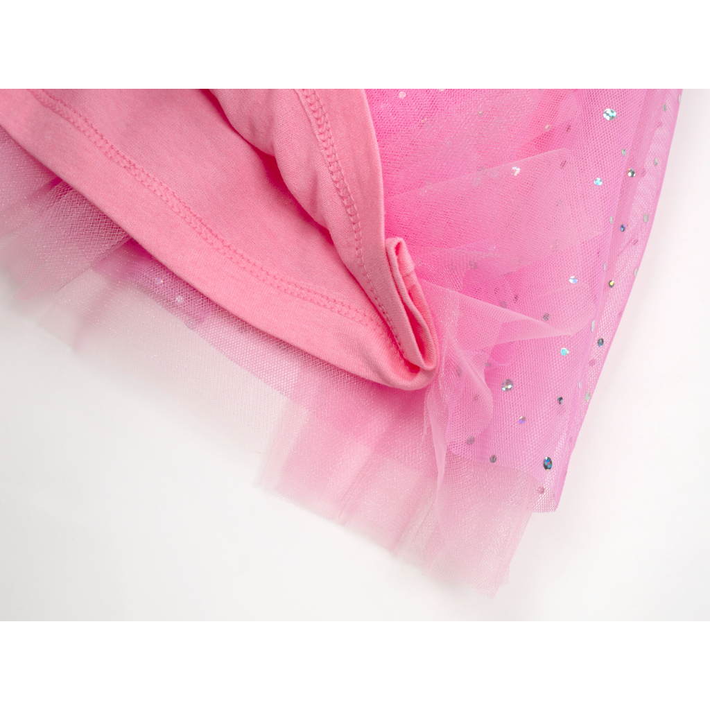 Платье Breeze с фатиновой юбкой и бантом (15510-98G-pink) изображение 4