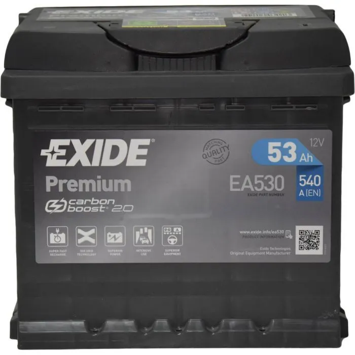 Аккумулятор автомобильный EXIDE PREMIUM 53A (EA530)