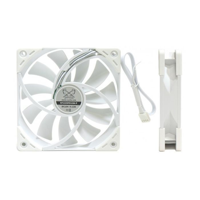 Кулер для корпуса Scythe Kaze Flex 120 White PWM (KF1225FD18W-P) изображение 2