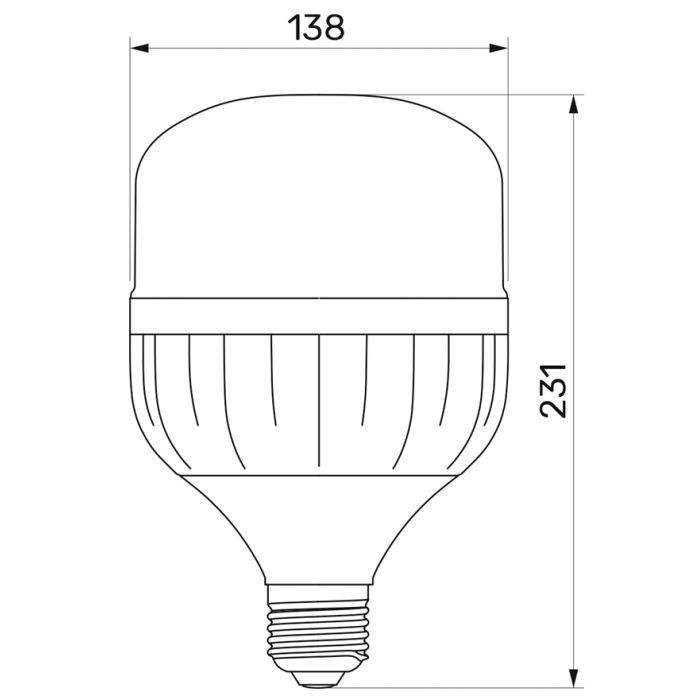 Лампочка TITANUM A138 50W E27 6500К (TL-HA138-50276) зображення 3
